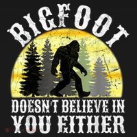 Bigfoot Doesn't Believe In You Either Distressed Polo thumb 3