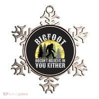 Bigfoot Doesn't Believe In You Either Distressed Ornament thumb 0