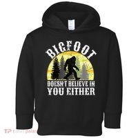 Bigfoot Doesn't Believe In You Either Distressed Toddler Hoodie thumb 0