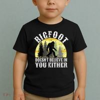 Bigfoot Doesn't Believe In You Either Distressed Toddler T-Shirt thumb 2