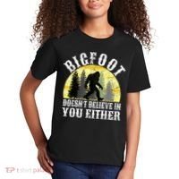 Bigfoot Doesn't Believe In You Either Distressed Kids T-Shirt thumb 2