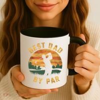 Best Dad By Par For Golf Dad Funny Dad Funny Father’S Day Dad Jokes Golfer Dad Coffee Mug thumb 3