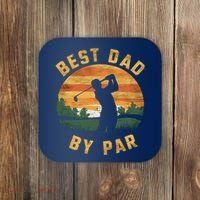 Best Dad By Par For Golf Dad Funny Dad Funny Father’S Day Dad Jokes Golfer Dad Coaster thumb 0