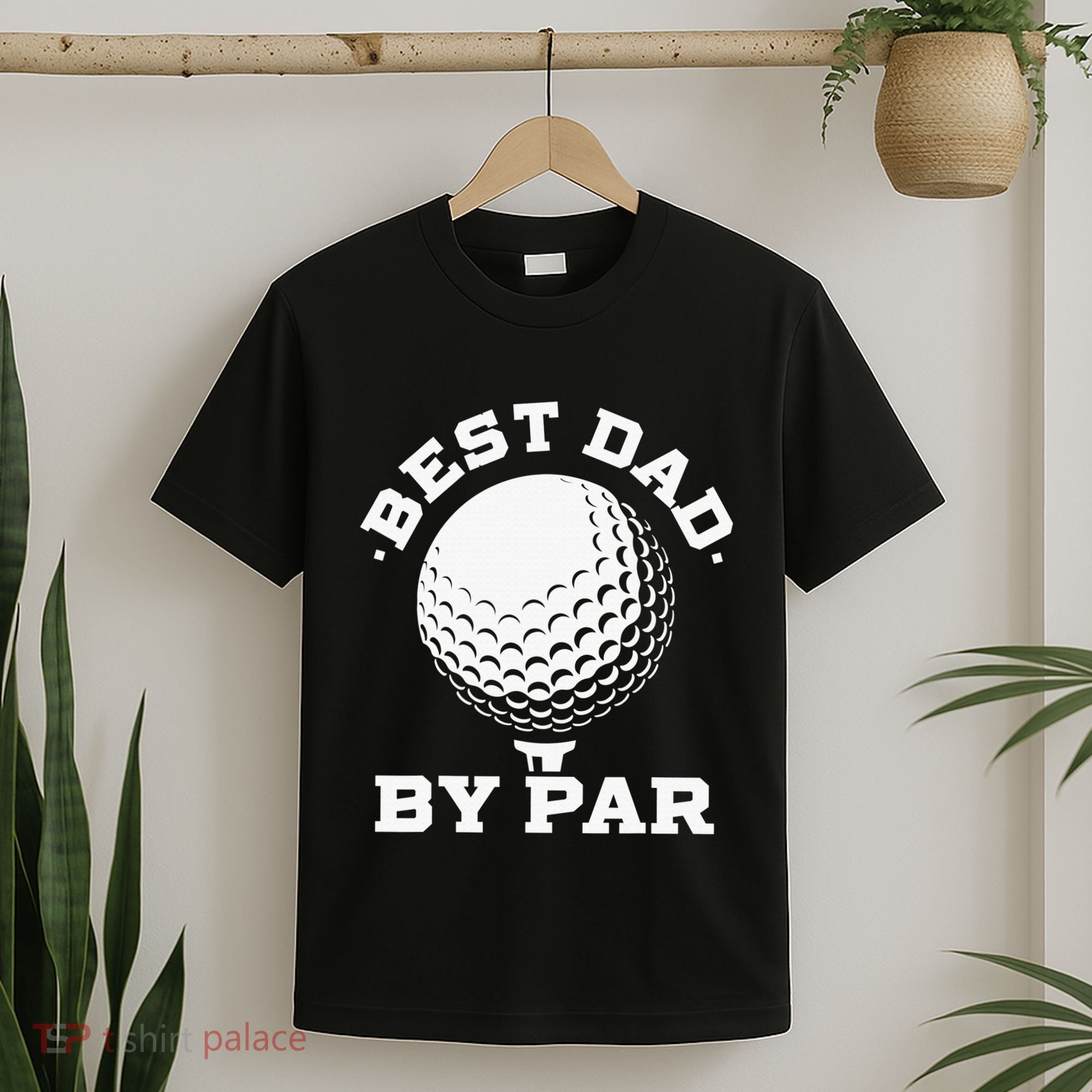 Best Dad By Par Golf Player Golfer Dad Fathers Day T-Shirt