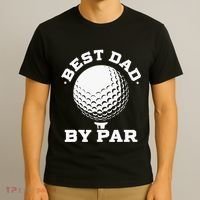 Best Dad By Par Golf Player Golfer Dad Fathers Day T-Shirt thumb 3