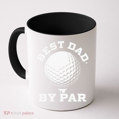 Best Dad By Par Golf Player Golfer Dad Fathers Day Coffee Mug