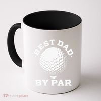 Best Dad By Par Golf Player Golfer Dad Fathers Day Coffee Mug thumb 0