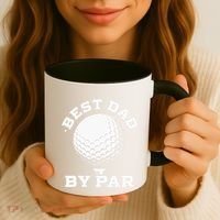 Best Dad By Par Golf Player Golfer Dad Fathers Day Coffee Mug thumb 3