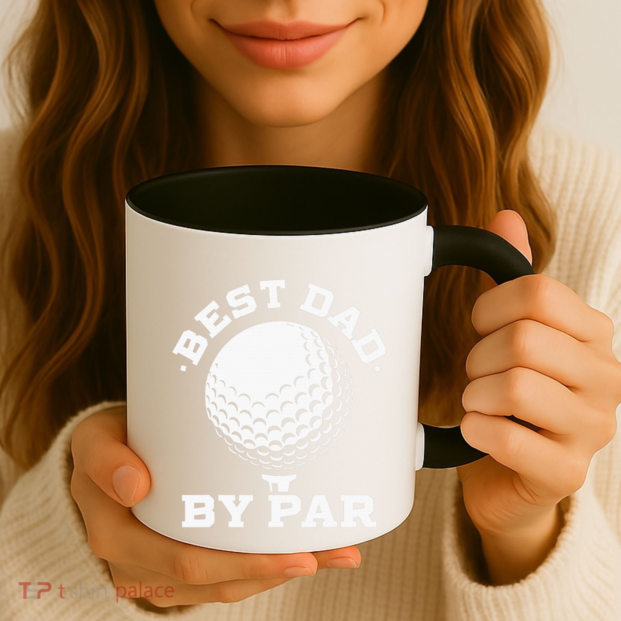 Best Dad By Par Golf Player Golfer Dad Fathers Day Coffee Mug