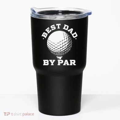 Best Dad By Par Golf Player Golfer Dad Fathers Day Tumbler