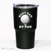 Best Dad By Par Golf Player Golfer Dad Fathers Day Tumbler thumb 0