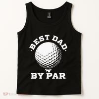 Best Dad By Par Golf Player Golfer Dad Fathers Day Tank Top thumb 2
