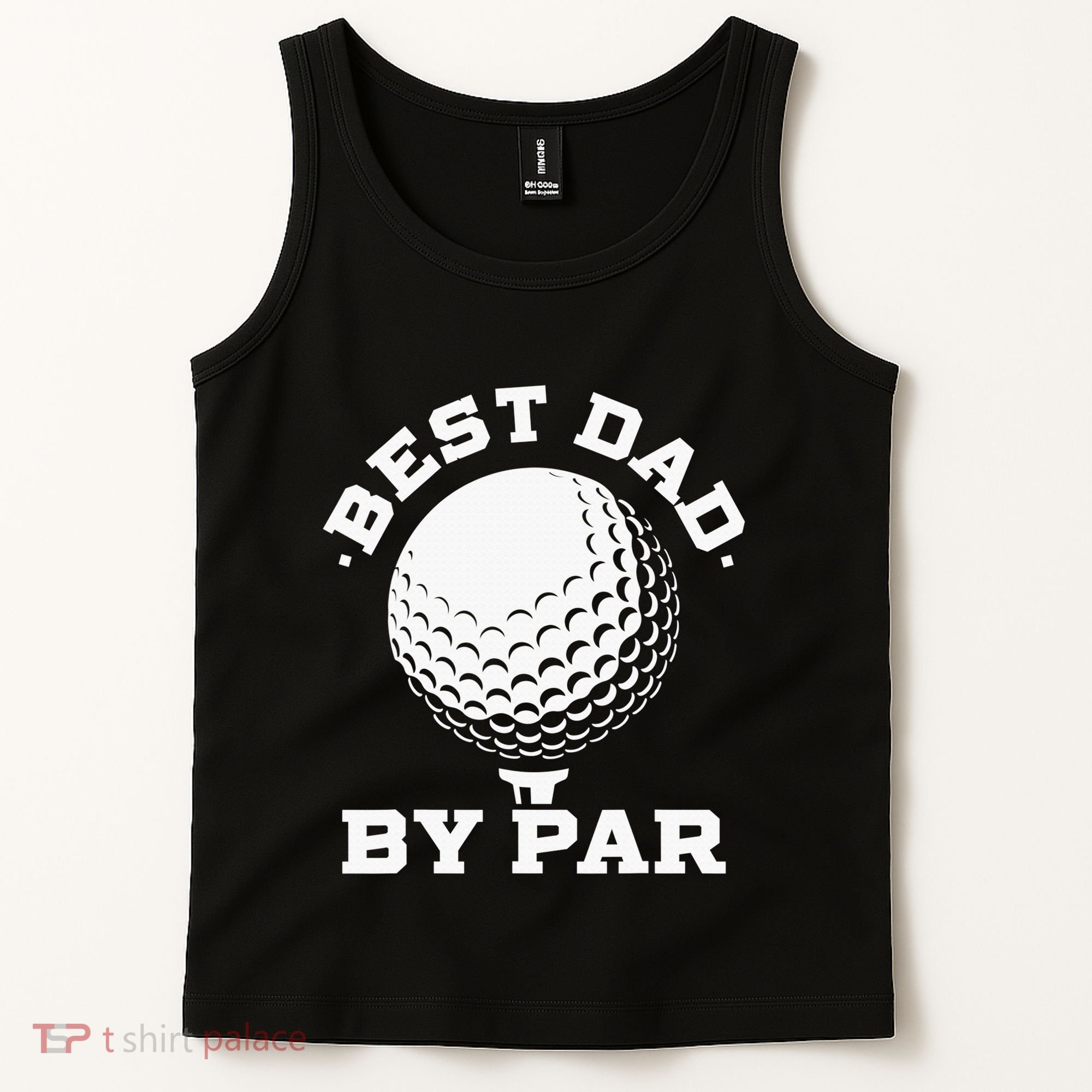Best Dad By Par Golf Player Golfer Dad Fathers Day Tank Top