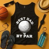 Best Dad By Par Golf Player Golfer Dad Fathers Day Tank Top thumb 4