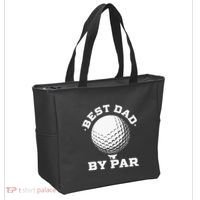 Best Dad By Par Golf Player Golfer Dad Fathers Day Tote Bag thumb 2