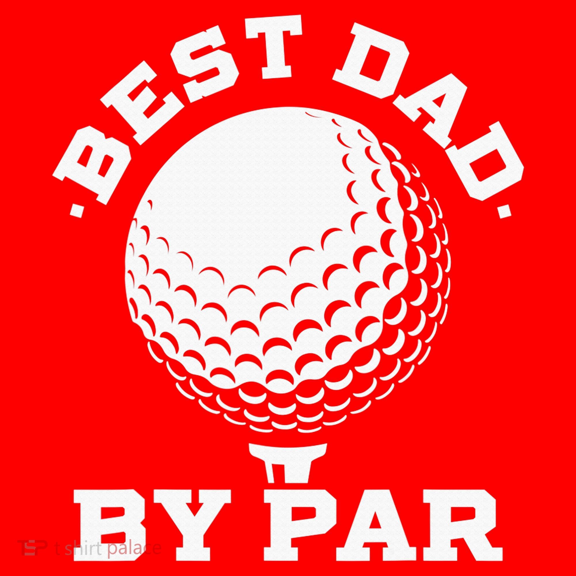 Best Dad By Par Golf Player Golfer Dad Fathers Day Santa Hat