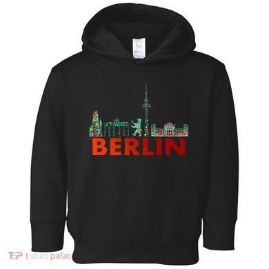 Berlin Design Berlin Bear I Love Berlin Toddler Hoodie