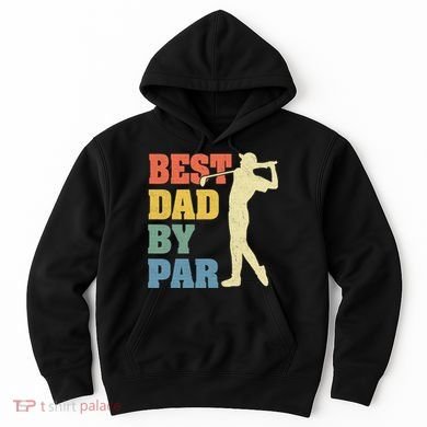 Best Dad By Par Golf American Us Flag Hoodie