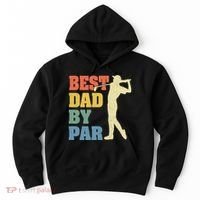 Best Dad By Par Golf American Us Flag Hoodie thumb 0