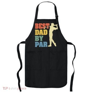 Best Dad By Par Golf American Us Flag Apron