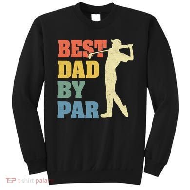 Best Dad By Par Golf American Us Flag Sweatshirt