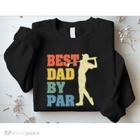 Best Dad By Par Golf American Us Flag Sweatshirt thumb 2