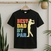 Best Dad By Par Golf American Us Flag T-Shirt thumb 2