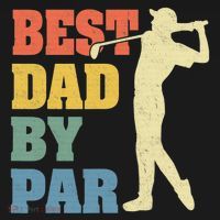 Best Dad By Par Golf American Us Flag Bucket Hat thumb 4