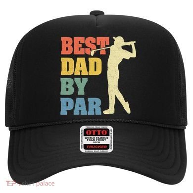 Best Dad By Par Golf American Us Flag Hat