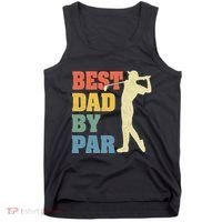 Best Dad By Par Golf American Us Flag Tank Top thumb 0
