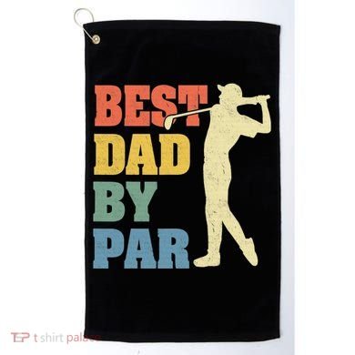 Best Dad By Par Golf American Us Flag Golf Towel