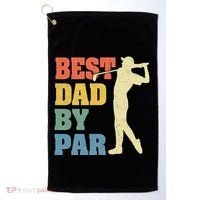 Best Dad By Par Golf American Us Flag Golf Towel thumb 0