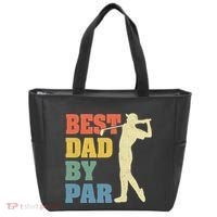Best Dad By Par Golf American Us Flag Tote Bag thumb 0