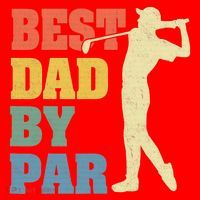 Best Dad By Par Golf American Us Flag Santa Hat thumb 1