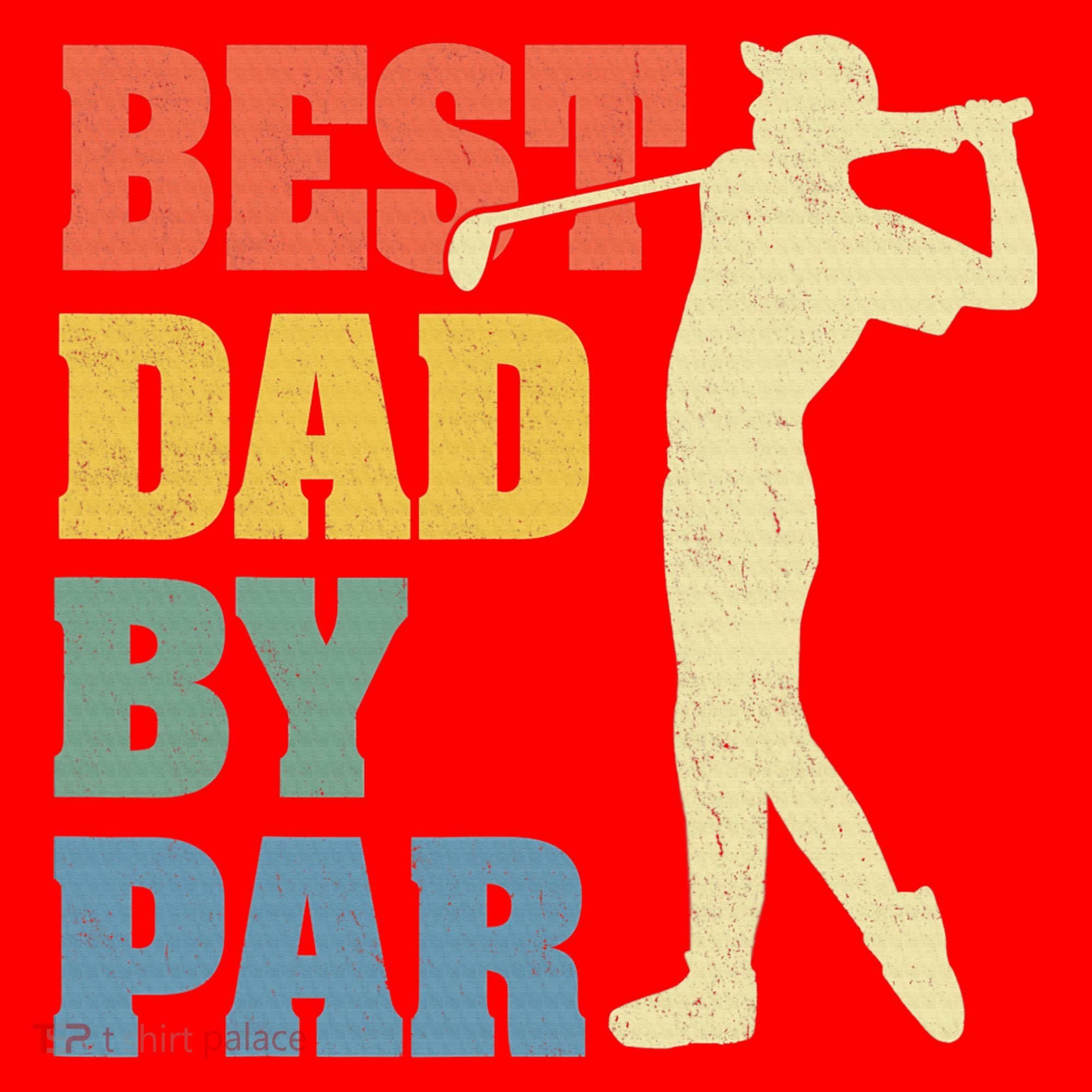 Best Dad By Par Golf American Us Flag Santa Hat