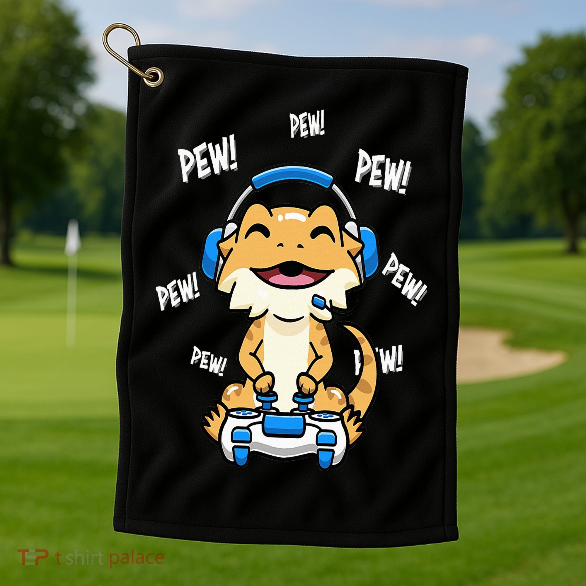 Bearded Dragon Golf Towel
