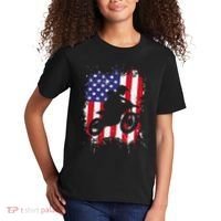 Best Dirt Bike Dirtbike Racing Us Flag Biker Kids T-Shirt thumb 2