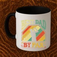 Best Dad By Par Father Appreciation Golf Lover FatherS Day Cool Gift Coffee Mug thumb 2