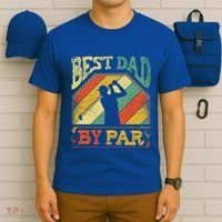 Best Dad By Par Father Appreciation Golf Lover FatherS Day Cool Gift T-Shirt thumb 6