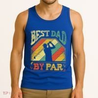 Best Dad By Par Father Appreciation Golf Lover FatherS Day Cool Gift Tank Top thumb 3