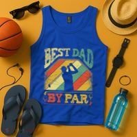 Best Dad By Par Father Appreciation Golf Lover FatherS Day Cool Gift Tank Top thumb 4