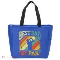 Best Dad By Par Father Appreciation Golf Lover FatherS Day Cool Gift Tote Bag thumb 0