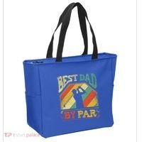 Best Dad By Par Father Appreciation Golf Lover FatherS Day Cool Gift Tote Bag thumb 2