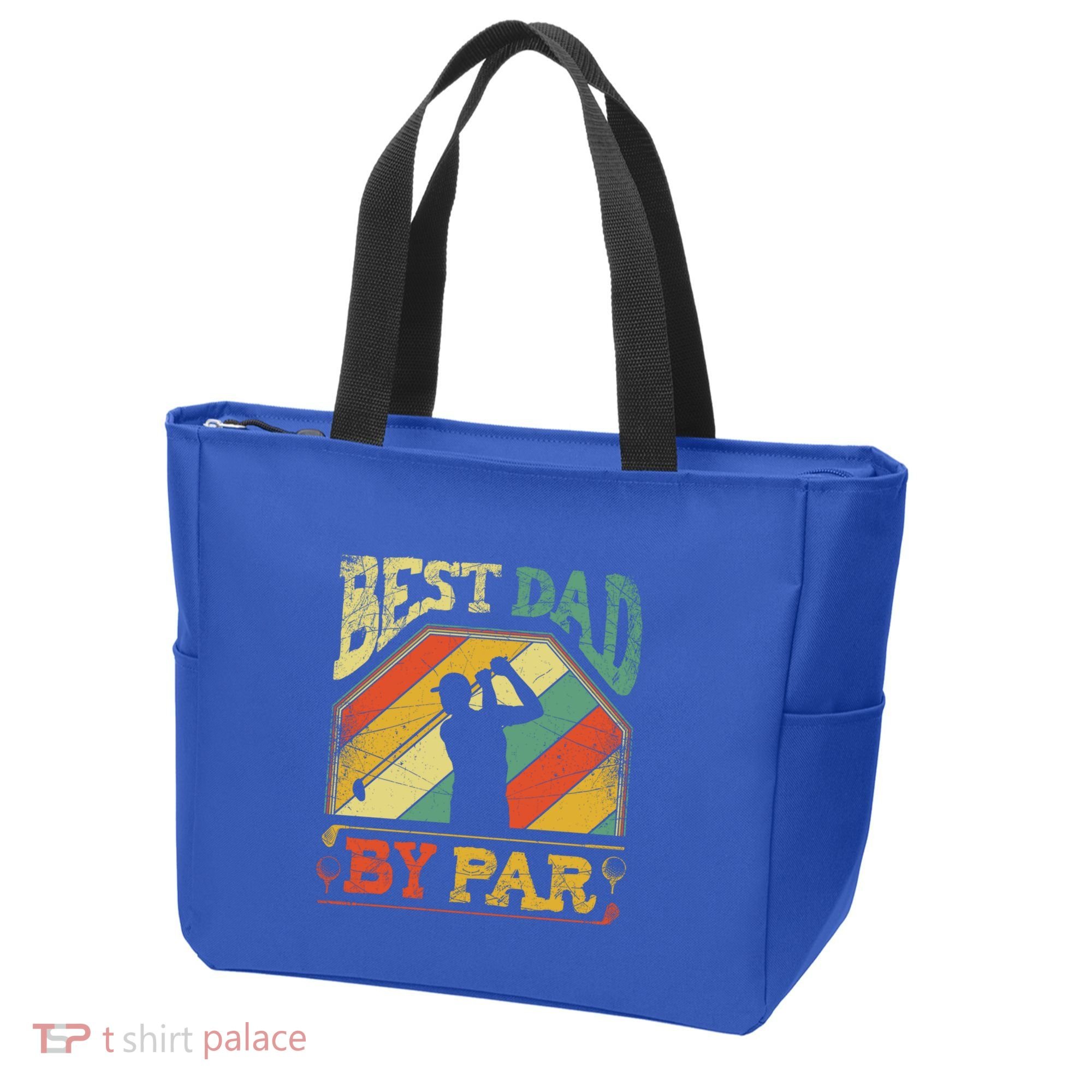 Best Dad By Par Father Appreciation Golf Lover FatherS Day Cool Gift Tote Bag
