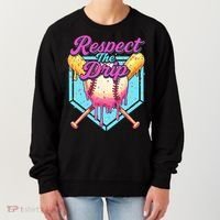 Baseball Drip Boy Home Plate Sports Respect The Drip  Women's Sweatshirt thumb 0
