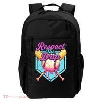 Baseball Drip Boy Home Plate Sports Respect The Drip  Backpack thumb 0