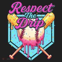 Baseball Drip Boy Home Plate Sports Respect The Drip  Beanie thumb 2