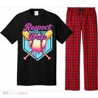 Baseball Drip Boy Home Plate Sports Respect The Drip  Pajama Set thumb 0