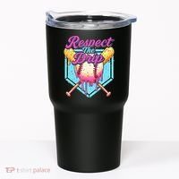 Baseball Drip Boy Home Plate Sports Respect The Drip  Tumbler thumb 0