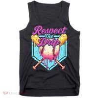 Baseball Drip Boy Home Plate Sports Respect The Drip  Tank Top thumb 0
